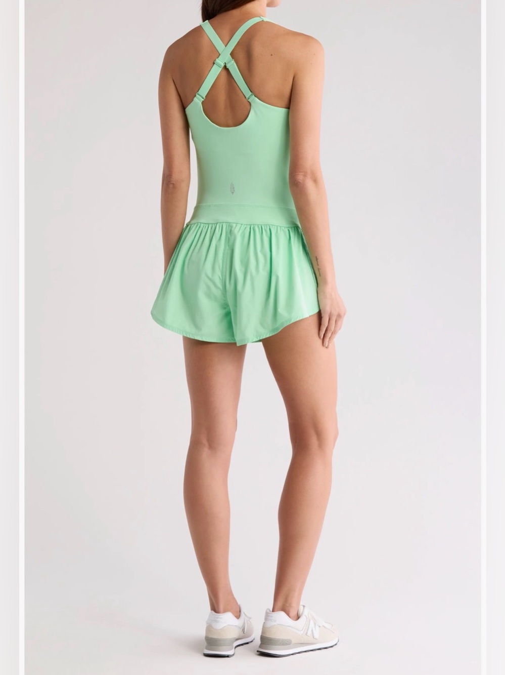 Free People Hatch Righteous Runsie Romper. Color-lime. Size small. Maternity